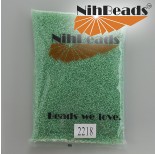 Zdjęcie - Koraliki NihBeads Inside-Color Lustered Crystal/ Mint Line