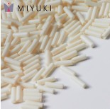 Zdjęcie - Koraliki Miyuki Bugles #2 6 mm Matted Opaque Cream