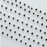Zdjęcie - Łańcuch srebrny ag925 ze spinelem fasetowanym