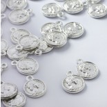 Zdjęcie - Zawieszka metalowa moneta z cezarem