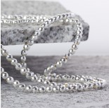 Zdjęcie - Hematyt kulka fasetowana platerowana white silver