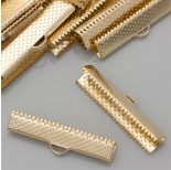 Zdjęcie - Końcówki zaciskowe szczęki real gold color
