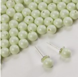 Zdjęcie - 5818 round pearl do kolczyków pastel green