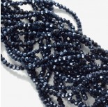 Zdjęcie - Kryształki kulki fasetowane blue hematite