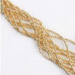 Zdjęcie - Hematyt platerowany oponka fasetowana light gold