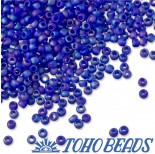 Zdjęcie - Koraliki TOHO Round Trans-Rainbow-Frosted Dark Sapphire