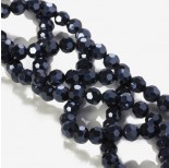 Zdjęcie - Kryształki kulki fasetowane blue hematite