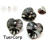 Zdjęcie - 6228 heart pendant, SWAROVSKI, silver night,