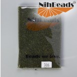 Zdjęcie - Koraliki NihBeads Inside-Color Peridot/ Jet Line
