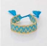 Zdjęcie - Bransoletka boho 9 rzędowa z koralików Matsuno