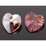 Zdjęcie - 6228 heart pendant, SWAROVSKI light rose