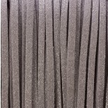 Zdjęcie - Rzemień zamszowy płaski metaliczny srebrny