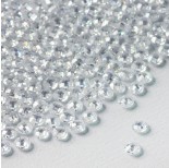 Zdjęcie - Cyrkonia dysk fasetowany z dziurką crystal