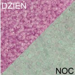 Zdjęcie - Koraliki TOHO Round Glow In The Dark Dark Pink/Green Pink