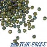 Zdjęcie - Koraliki TOHO Round Trans-Rainbow-Frosted Olivine