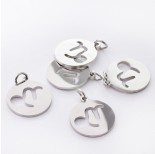 Zdjęcie - Zawieszka ze stali chirurgicznej znak zodiaku Koziorożec