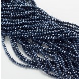 Zdjęcie - Kryształki kulki fasetowane blue hematite