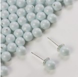 Zdjęcie - 5818 round pearl do kolczyków pastel blue