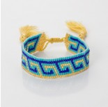 Zdjęcie - Bransoletka boho 9 rzędowa z koralików Matsuno