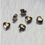 Zdjęcie - 5741 Swarovski love bead Metalic Light Gold