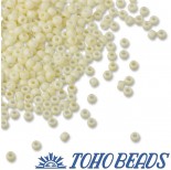 Zdjęcie - Koraliki TOHO Round Opaque-Pastel-Frosted Egg Shell