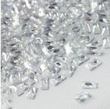 Zdjęcie - Cyrkonia bagieta fasetowana z dziurką crystal