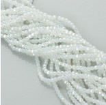 Zdjęcie - Kryształki kulki fasetowane white stone AB
